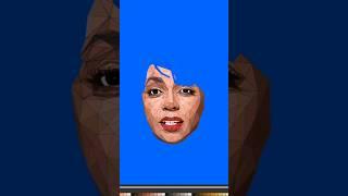 Anita Baker Low Poly Speed Art!#anitabaker #shorts #lowpoly #speedart #illustration #digitalart