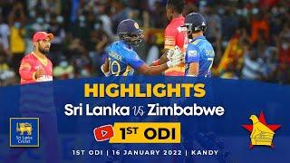 1st ODI Highlights | Sri Lanka vs Zimbabwe 2022