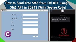 How to Send Free SMS from C#.NET using SMS API in 2024? [With Source Code]