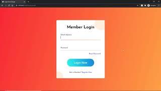 Responsive login form with animated input placeholder using html css & javascript