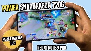 Power Snapdragon 720g! Redmi note 9 pro mobile legends test ultra graphics 2022- Handcam