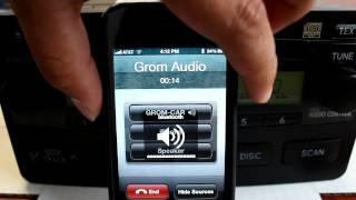 GROM Bluetooth Car Kit with iPhone 4 demo for Toyota 2001 2002 2003 2004 2005 2006