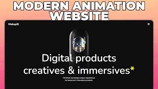 Build An Awesome Modern Animation Website with HTML, CSS & JS | Master GSAP!
