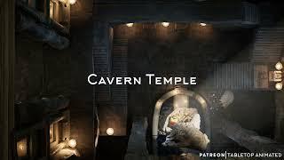 Cavern Temple Animated Battle Map for D&D, Pathfinder and other tabletop games