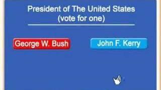 George W. Bush VS John F. Kerry (Electronic Voting)