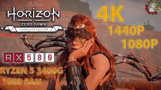 Horizon Zero Dawn | RX 580 + RYZEN 5 3400G | 4K  1440P 1080P