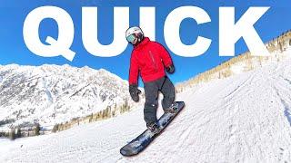 How To do Quick Turns on your Snowboard