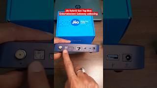 Jio hybrid Set Top Box Entertainment Gateway unboxing video | Jio wifi set top box #jio #jiostb