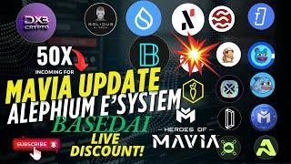 Mavia Binance Spot Listing, Alephium Ecosystem & Cheap BasedAi + Gems!