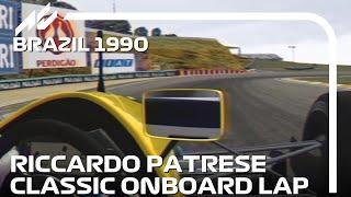 The Last H-Shifter Williams F1 Car | F1 1990 Brazil | Riccardo Patrese Onboard | #assettocorsa