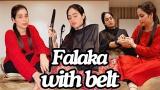 Falaka Feet Challenge with a Belt! | GirlyGiggles