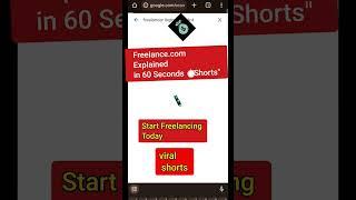 #shorts#viralshort Freelance.com: A Beginner’s Guide to Earning Online  #