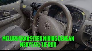 Meluruskan Steer Miring Dengan menyetel Tie Rod