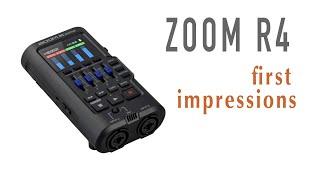 Zoom R4 Multitrack Recorder - First Impressions