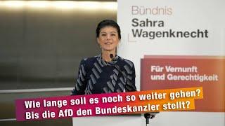 Wie lange soll es noch so weiter gehen? Bis die AfD den Bundeskanzler stellt?