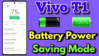 Vivo T1 Battery Power Saving Mode Enable Kaise Karen || How To Battery Power Saving Mode In Vivo T1