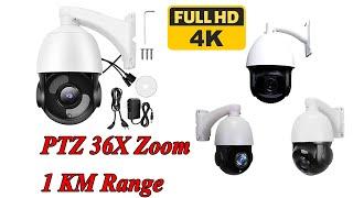 Best PTZ Cctv Pro Camera Pan Tilt Zoom 36X ZOOM FULL Ultra HD 4k 5MP / 8MP 1 Km Zoom Range