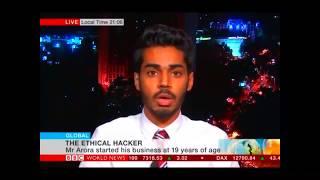 Trishneet Arora, CEO, TAC Security Live on BBC World News