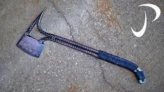 I FORGED an Axe Out of REBAR and It's INSANE!