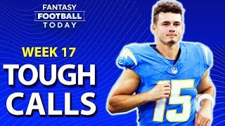 CHAMPIONSHIP PREVIEW! Week 17 Tough Calls + Seahawks-Bears Start/Sit | 2024 Fantasy Football Advice