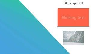 Simple CSS3 Blinking Text Animation | CSS for Beginners