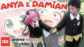Anya & Damian Run Around anime expo chibi 2022