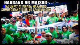 Hakbang ng Maisug,Tagumpay at pinaka maraming sumuportang filipino sa Newyork