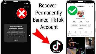 How To Fix Your TikTok Account was permanently Banned || Recover Your TikTok Ban Account