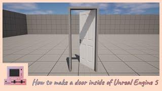 How to make a door | UE 5