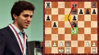 15 Year Old Garry Kasparov Destroys Sicilian Defense