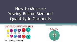 HOW TO MEASURE SEWING BUTTON SIZE