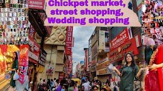 ||Insane 10hrs shopping in Chickpet, Bangalore|| Lahenga, saree, Shoes, makeup, street shopping||