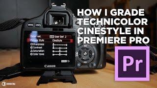 How I grade Technicolor Cinestyle in Premiere Pro Tutorial // Chung Dha