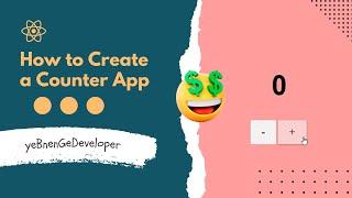 Simple Counter Website with ReactJS - How to create Counter App? Showcase video