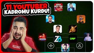 11 YOUTUBER KADROMU KURDU! TROL FUTBOLCULAR?  KAYBEDERSEM 5 EPIC SİLERİM!  eFootball Mobile