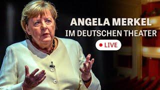 Angela Merkel im Deutschen Theater: Die Buchpremiere von "Freiheit. Erinnerungen 1954 - 2021"