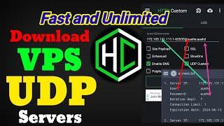 Download Premium UDP custom servers  | Setup Http Custom UDP