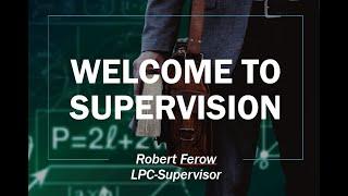 Welcome to Supervision License Renew and CEU