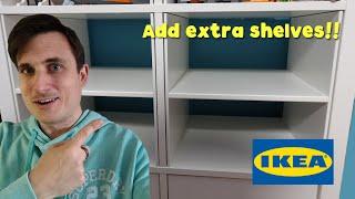 How To add shelves to an IKEA Kallax Unit