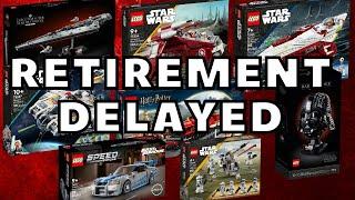 Retirement DELAYED On 12 LEGO Sets!