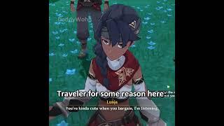 The Traveler's Most Violent Dialogue in Genshin