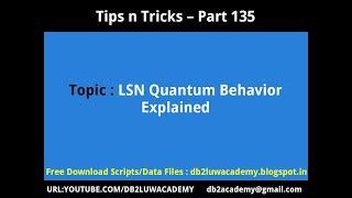 Tips n Tricks Part 135 - Log Sequence Number Quantum Behaviour Explained