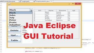 Java Eclipse GUI Tutorial 20 #  Search data in Database and Show in Jtable