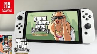 GTA San Andreas The Definitive Edition Nintendo Switch OLED Gameplay