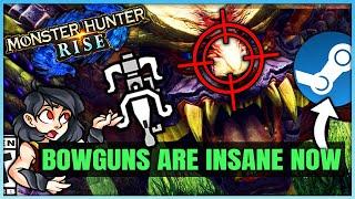 Bowgun is Overpowered on PC - Secret to Dominating Rise - Full Guide - Monster Hunter Rise PC!