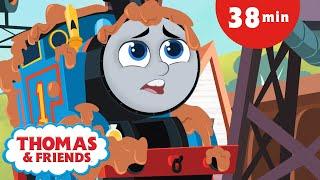 Thomas & Friends: All Engines Go! Short Story Adventures - Muddy Thomas + More kids videos!