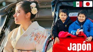 Viajando por japón! Mis hijos Mexicano Japoneses reaccionan a mi kimono! Gran buda y HOTEL de lujo