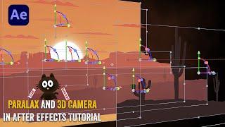 Camera 3D   Parallax  Landscape Animation in After Effects Tutorials