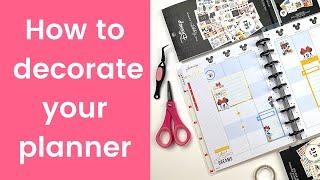 How to start a new planner SERIES part 2: DECORATE 2021 Happy Planner