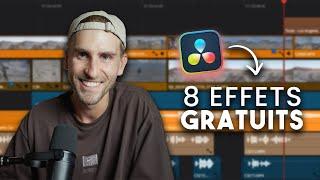 8 EFFETS GRATUITS sur DaVinci Resolve que j’utilise tout le temps